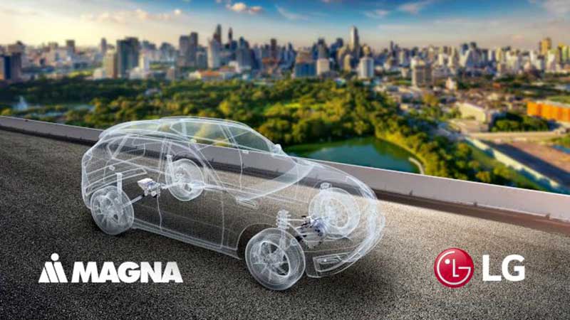 Az LG és a Magna együttes vállalkozással erősíti jelenlétét az elektromos meghajtású járművek piacán